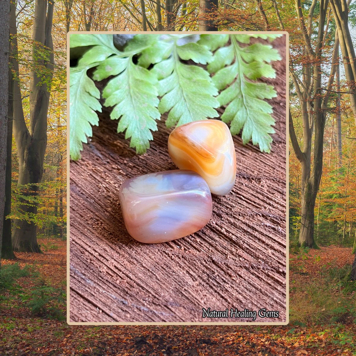 Brown Agate Pocket Stones for Strength and Stability